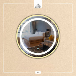 กระจกติดผนัง LED ส่องสว่างด้านหน้าและด้านข้าง ดีไซน์สวยงาม พร้อมตกแต่งด้วยงานศิลปะ สวิตช์แบบสัมผัส เป็นมิตรกับสิ่งแวดล้อมและน้ำหนักเบา - Product Image 3