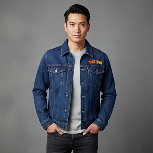 Men's Denim Jacket 100% Cotton Stonewashed Regular Fit Button Closure Casual Style Autumn Wear - Product Image 5