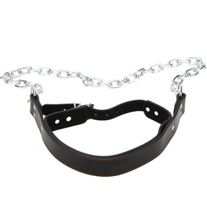 Customized Heavy-Duty Soft Strong Leather <b>Head</b> Harness Powerlifting Gym Fitness Safety <b>Training</b> Gear for Weightlifting Neck - Product Image 5