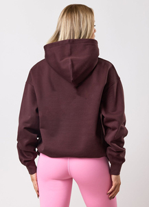 Sudadera con Capucha Extra Grande de Forro Polar para Mujer, de Alta Calidad, Personalizada, Ecológica, con Logotipo Frontal Sólido - Product Image 6