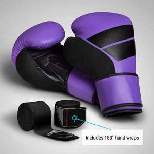 Gants de boxe de haute qualité en PU/cuir véritable, 14 oz, à lacets, personnalisables avec impression, confortables pour l'entraînement - Product Image 5