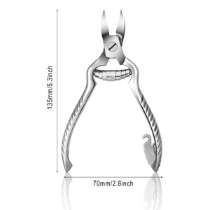 Cortauñas de Podología de Alta Resistencia para Uñas Gruesas y Encarnadas, Herramienta de Podología para Uñas Encarnadas, Color Plateado - Product Image 6