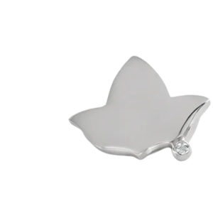   Boucles d'oreilles clous en argent motif feuille de lierre pour femme, design botanique élégant, bijoux fantaisie, accessoires de sororité, vente en gros - Product Image 2