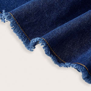 กระโปรงยีนส์แม็กซี่สีน้ำเงินออร์แกนิคแบบสั่งทำคุณภาพสูง ดีไซน์แฟชั่นล่าสุด OEM 2026 สำหรับผู้หญิง - Product Image 4