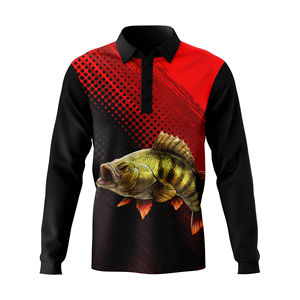 Chemise de pêche à manches longues avec impression personnalisée, logo, protection solaire UPF50+, séchage rapide, impression par sublimation, polo de pêche - Product Image 5