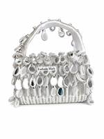 Sac à main bohème perlé avec sequins miroir et embellissements en perles pour femme, pochette de soirée de mariage