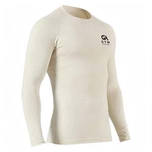 GYM ACTIVE T-shirt de compression anti-transpiration pour homme, idéal pour le surf et l'entraînement, sous-vêtement thermique décontracté anti-transpiration Deep - Product Image 2