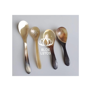 Cuillère en corne de buffle de qualité supérieure, idéale pour les fêtes, les banquets et la consommation de yaourts sucrés, ustensile pour les bars à jus. - Product Image 1