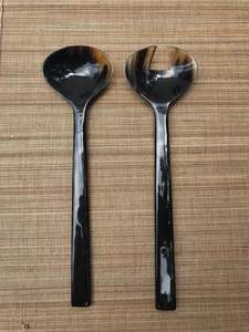 ช้อนเสิร์ฟขัดเงาแบบคลาสสิกจากเขาควายธรรมชาติ เป็นมิตรกับสิ่งแวดล้อม - Product Image 6