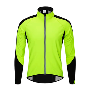 Unisex Professional Waterproof Thermal <b>Cycling</b> <b>Jacket</b> Lightweight <b>Reflective</b> Bike Wear with Removable Sleeves 100% Polyester - Product Image 2