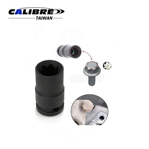 Llave de Impacto para Calibre de Freno de 1/2\" Dr. X 7 Puntas, Acero CR-Mo, Color Negro, Marca TAIWAN CALIBRE - Product Image 3