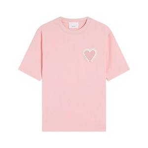 Fabricante de Ropa Personaliza Camisetas Unisex con Etiqueta Bordada, Corte Holgado, Algodón Puro de Alta Calidad, Cuello Redondo - Product Image 3