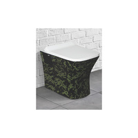 Luxe une pièce monté au sol salle de bain en céramique Wc placard à eau porcelaine or brun droit couleur toilettes bol