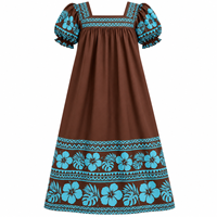 Robe Mumu Micronésienne Polynésienne pour Femmes Grande Taille, Personnalisable, Respirante, Écologique, Impression par Sublimation, Haute Qualité