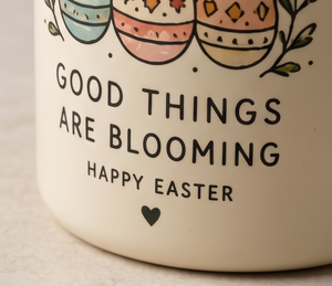 OEM Printed Enamel Coffee <b>Mug</b> Spring Festival Theme Cream Iron Travel Drinking Vessel Wholesale Direct Trade Vendor Source Hub - Product Image 4