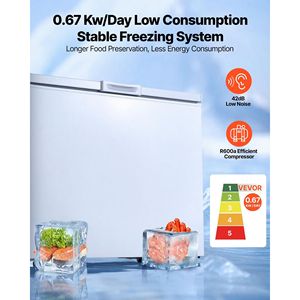 Congelatore Compatto da 6,7 Piedi Cubi con 2 Cestelli Rimovibili Regolabili, Congelatore a Pozzetto con Apertura Superiore Indipendente - Product Image 2