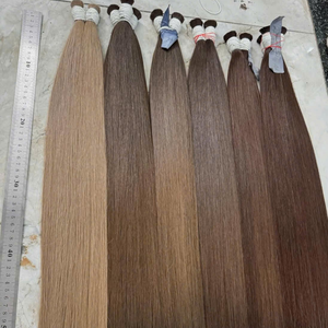 Extensiones de Cabello Humano Virgen Vietnamita Rusa, Cabello Premium a Granel, Calidad Super Double Drawn, 100g, Puntas Completas, Todos los Colores - Product Image 5