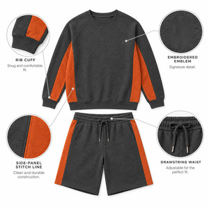 Conjunto de Sudadera y Pantalones Cortos de Algodón para Hombre, Chándal Informal de Dos Piezas, Sudadera con Capucha y Pantalones Cortos, Ropa Deportiva de Verano - Product Image 6
