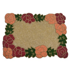 <b>Square</b> Shape Placemat With Best Beads Designs Mats for Home Decor Tableware <b>Dinning</b> <b>Table</b> Party and Wedding Design Pads - Product Image 5