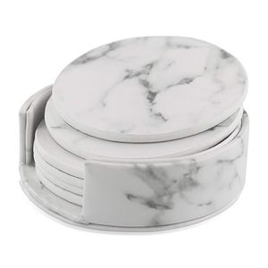 ล้อเลื่อนหินอ่อนคลาสสิกทนทาน 4 นิ้ว ชุดแก้วทรงกลมรักษ์โลก 4 ใบ พร้อมที่วาง สำหรับใช้ในบ้านและห้องครัว - Product Image 6