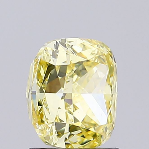 Diamant de laboratoire CVD certifié, taille coussin, jaune intense fantaisie, radiant, pierre précieuse en vrac de luxe, design de joaillerie fine Sparkle - Product Image 5