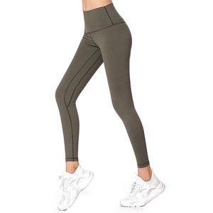Leggings de yoga pour femmes, hiver, sans couture, coton, fibre de bambou, respirants, haute qualité, taille haute, effet scrunch, compression élastique - Product Image 2