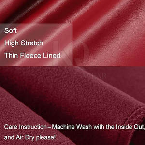 กางเกงหนังผู้หญิงเอวสูงทรงตรง เหมาะสำหรับสไตล์สตรีทลำลองและชุดราตรี - Product Image 6