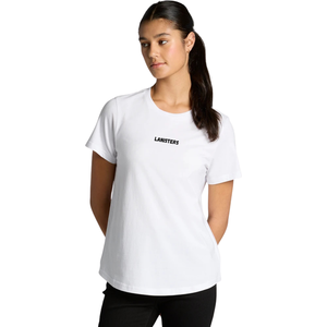 <b>Womens</b> O Neck Short Sleeve T Shirt Regular Fit Small Chest Print Clean <b>Back</b> Casual Wholesale Custom OEM Cotton Jersey Tee Shirts - Product Image 6