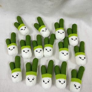 Handmade Crochet <b>Keychain</b> Mini Charm Accessories with Cute Animal Food Plant Object Designs for Backpack Decoration and Gift - Product Image 1