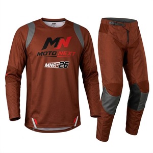 Conjunto de camiseta y pantalones de motocross para hombre, manga larga, sublimación personalizada, a prueba de viento, 100% poliéster, ahora en venta en línea. - Product Image 1