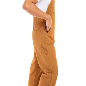 Salopette de travail en coton pour homme, marron, confortable, avec bretelles réglables, uniforme robuste - Product Image 6