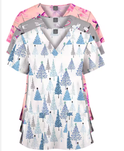 Conjunto de Pantalones de Color Sólido con Estampado para Mujer, de Spandex/Poliéster, de Venta Caliente, de Vesbhusha Exporter, Uniformes Médicos para Enfermeras y Doctoras, para Hospital - Product Image 3