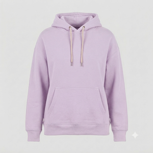 Sudadera con Capucha Unisex de Invierno 2026, Personalizada, Color Lavanda, Corte Regular, Transpirable, de Secado Rápido, Algodón Sólido, Bordada, Estilo Urbano, 350g - Product Image 1