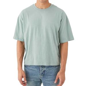Camiseta Corta de Material Suave para Hombre, Oversize, Unisex, 100% Algodón, Cuello Redondo, Sostenible - Product Image 5