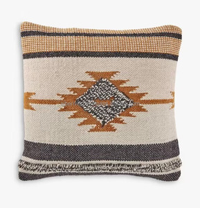 Foldable Turkish Kilim <b>Pillow</b> Cover Handmade Wool Cushion with Colorful Patterns Boho Living Room <b>Decor</b> from India - Product Image 4