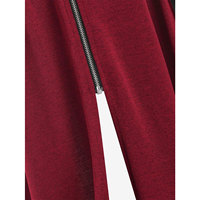 Manteau long maxi pour femme grande taille, à capuche, avec fermeture éclair et laçage sur le devant, style gothique, coupe asymétrique, vêtement d'extérieur