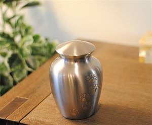 Wholesale Modern Silver Cute Paws Pet Cremation <b>Urn</b> Brass Dog <b>Cat</b> Ashes Factory Direct Bulk Supplier Exporter Manufacturer - Product Image 5