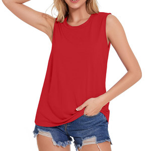 Camiseta sin Mangas para Mujer, Estilo Contemporáneo, Diseño Moderno, Tejido Acanalado, Deportiva, Hermosa, para Uso en Exteriores - Product Image 6