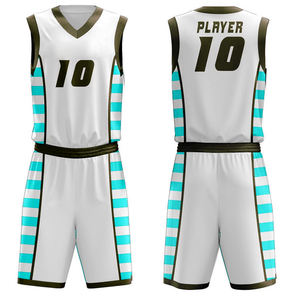 Derniers modèles d'uniformes de basket-ball avec logo brodé personnalisé, maillots de basket-ball personnalisés, ensembles de basket-ball - Product Image 4