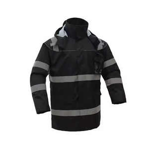 Chaqueta Bomber Personalizable para Personal de Seguridad, Impermeable, Resistente al Viento ANSI/EN Clase 1, Uniforme de Guardia de Oficina con Logotipo Personalizado - Product Image 3