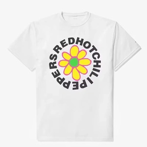 เสื้อยืดสีดำสำหรับผู้ชาย Red Hot Chili Peppers พิมพ์ลายโลโก้ดาวสีแดง แขนสั้น ทรงสปอร์ต คอกลม ผ้าเจอร์ซีย์ - Product Image 5