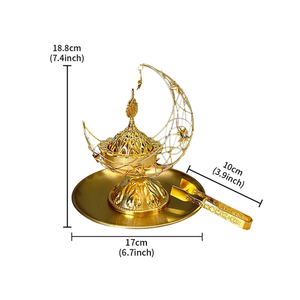 Brûleur d'encens islamique décoratif pour la maison, écologique, durable, luxueux, pour la décoration et les cadeaux - Product Image 4
