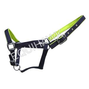 สายจูงม้าโพลีโพรพิลีนแบบมีแผ่นรองสีตัดกันและอุปกรณ์เหล็ก, สายจูงม้าสำหรับขี่ม้า สายจูงม้าแบบกำหนดเอง - Product Image 1