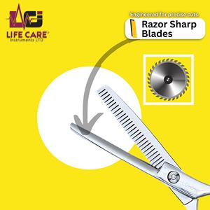 กรรไกรซอยผมคุณภาพพรีเมียมจากญี่ปุ่น กรรไกรสำหรับทำเท็กซ์เจอร์แบบมืออาชีพ พร้อมแหวนนิ้วถอดได้ โดย Life Care Instruments - Product Image 5