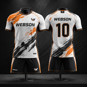เสื้อฟุตบอลสั่งทำขายส่งปี 2026 คุณภาพสูง พิมพ์ลายแบบ Sublimation พร้อมชื่อและหมายเลข สำหรับทุกเพศ บริการ OEM ออกแบบตามสั่ง ผลิตจากโพลีเอสเตอร์ 100% - Product Image 1