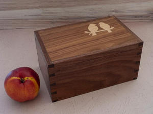 Custom Wooden <b>Memory</b> Jewelry <b>Box</b> Engraved Keepsake Case Cremation Urn <b>Box</b> for Adult Baby Commemoration Decoration - Product Image 1