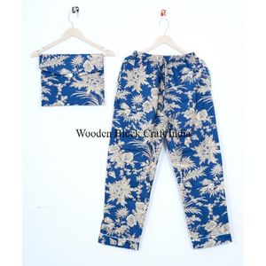 Ensembles de pyjamas en coton à motifs floraux pour femmes, respirants et sexy, vêtements décontractés pour la maison avec poches, parfaits pour dormir au printemps. - Product Image 3