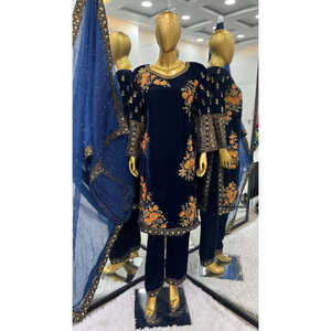 Top de diseñador para mujer-Conjunto inferior Dupatta con Secuencia de bordado pesado Trabajo Aspecto elegante - Product Image 6