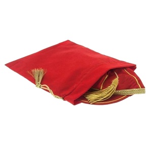 Gorra de Honor de Terciopelo Rojo con Logotipo Personalizado, Borde Dorado y Borla, Gorra Clásica para Club Deportivo, Graduación, Premios - Product Image 4