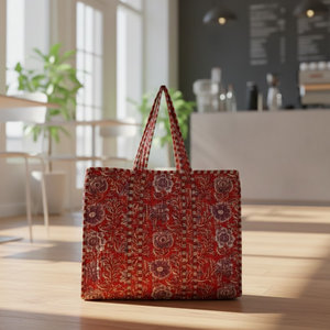 Bolsa de Tela de Algodón Reutilizable Ecológica Clásica, Costuras Resistentes, Asas Largas Cómodas, Multifuncional para Compras y Supermercado - Product Image 5